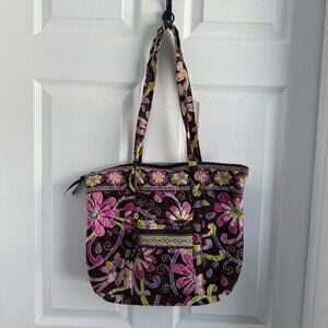 Vera Bradly Purple Punch Tote/Shoulder Bag RETIRED